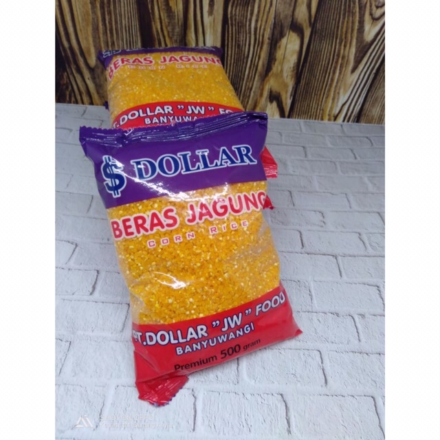 2 pcs 1 kg beras jagung dollar super - beras jagung dollar - beras jagung