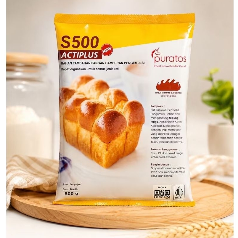 Puratos S500 Acti-Plus / pengembang roti / improver / pelembut roti kue 500gr