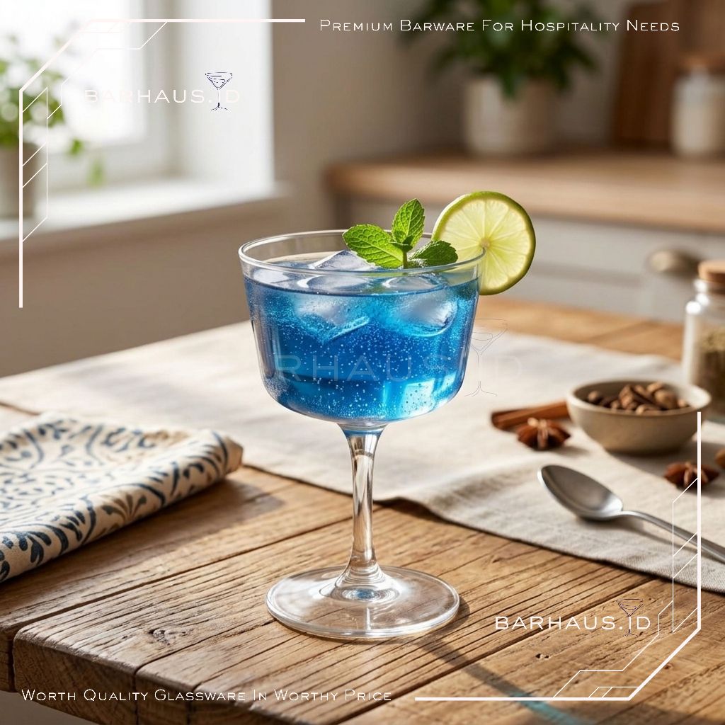 Barhaus.id | Nove Fizz 250ml | Gelas Fizz Cocktail Premium | Gelas Aesthetic Kekinian | Artesian Kac
