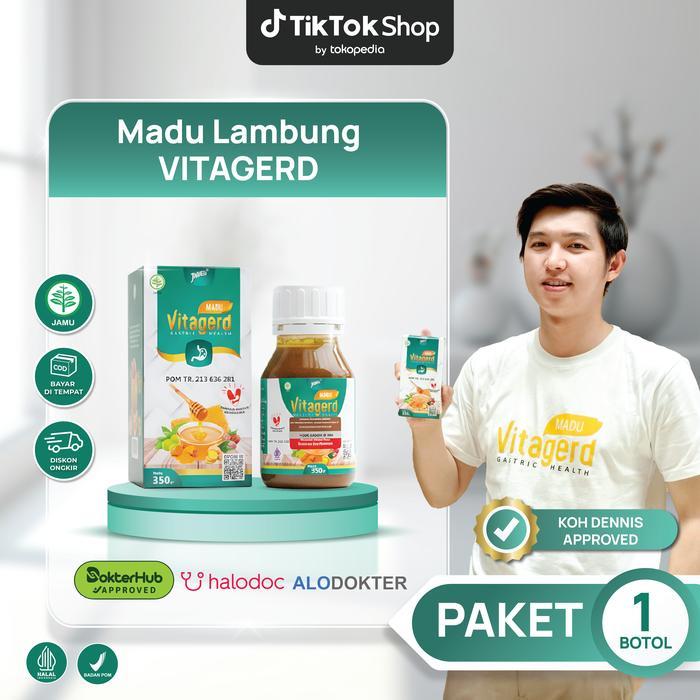 Madu Vitagerd - Herbal Alami Membantu Masalah Gerd Anxiety (Sering Cemas & Insomnia), Asam Lambung,