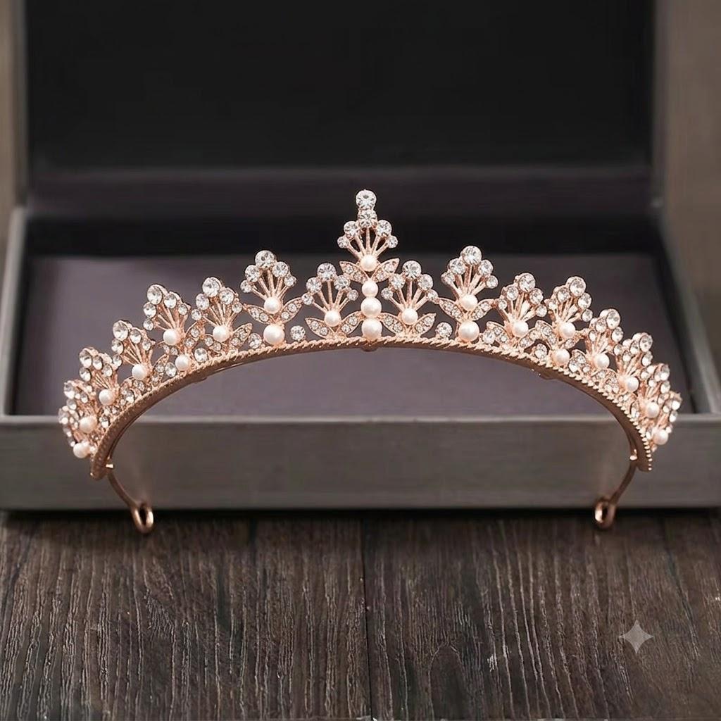Mahkota Aurel - MahkotaPengantin / Bridesmaid - Bridal Crown Mutiara - Wedding Crown
