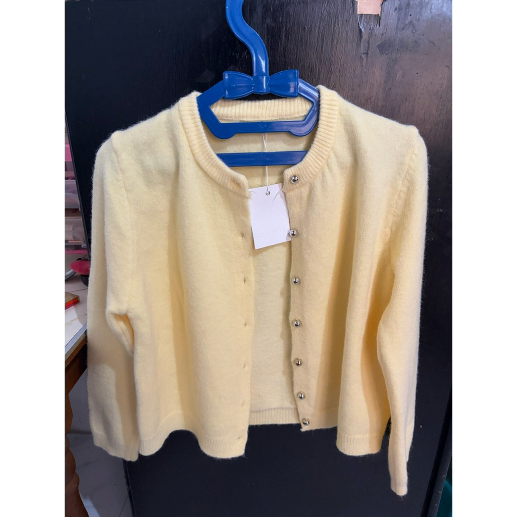 NEW ecinos jennie hairy wool knitted cardigan
