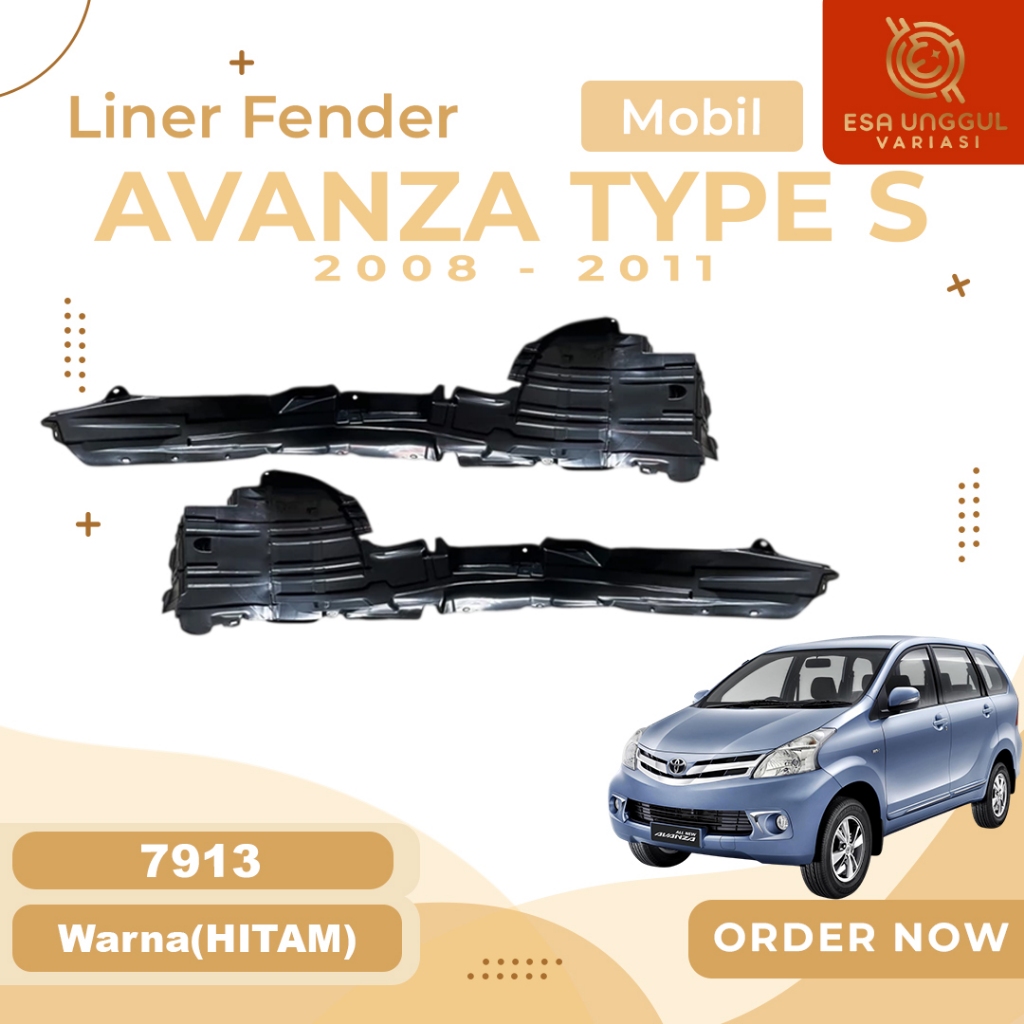 7913 LINER INNER FENDER SPAKBOR DEPAN AVANZA TYPE S 2008 - 2011