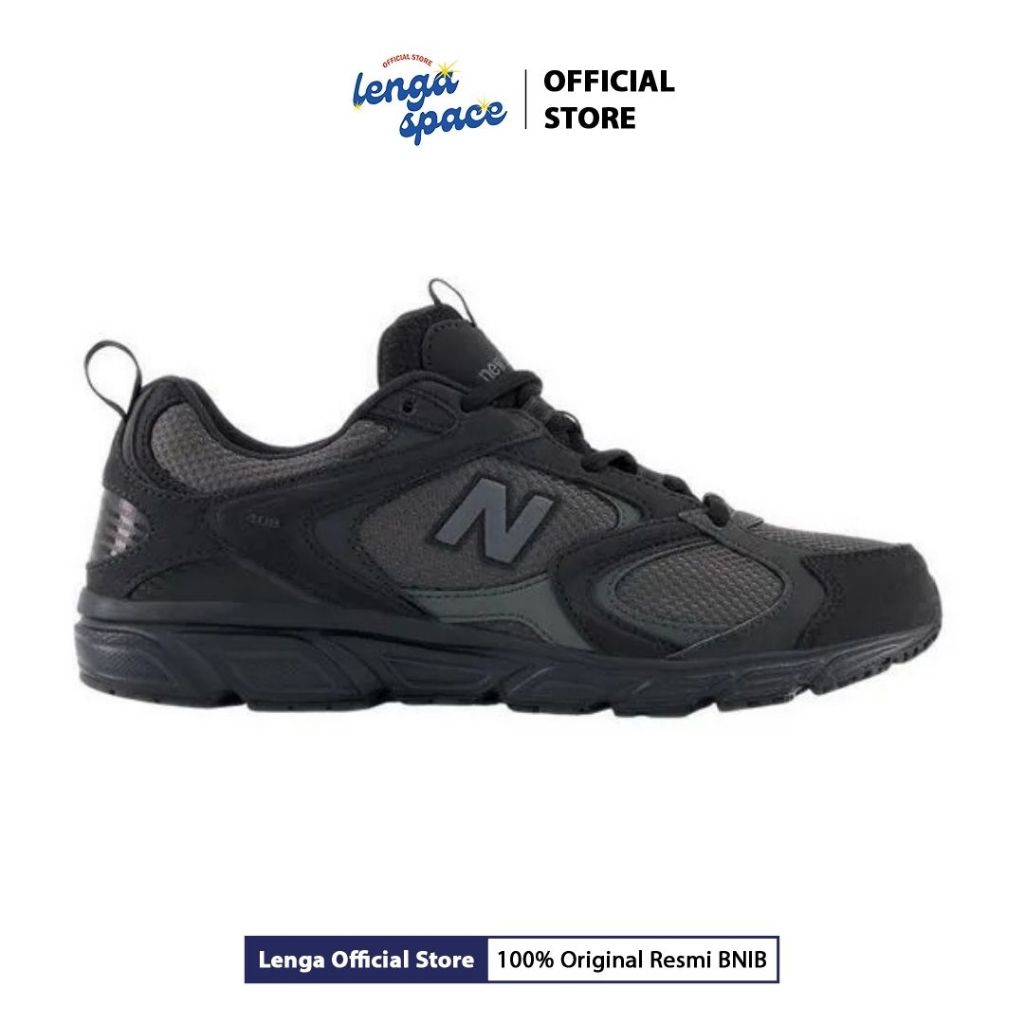 Sepatu Sneakers Pria 408 Mens Sneakers - Black (ML408BB) Original