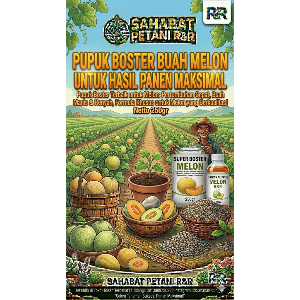 pupuk boster buah melon