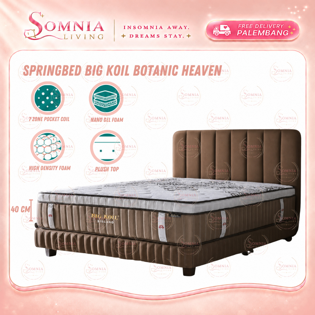 Springbed Bigkoil Paradise Botanic Heaven by Bigland | Springbed Kasur Matras Bigkoil Murah Palemban