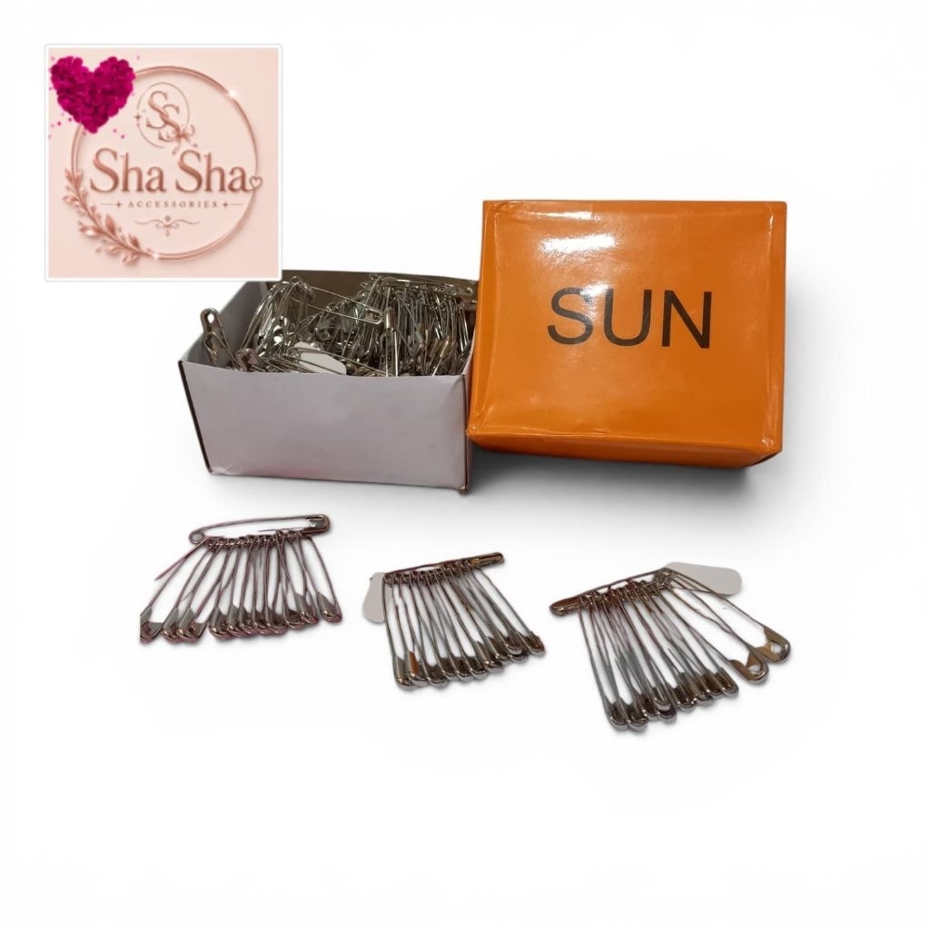 Peniti Besar Isi 12Pcs/Peniti Kasur/Peniti Baju/Peniti Sun Silver/Mas