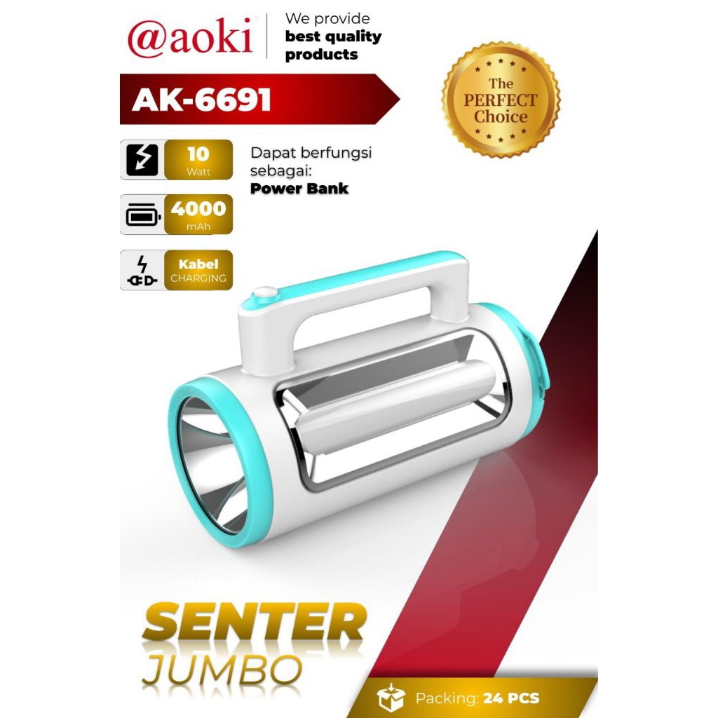 Aoki AK-6691 dan Aoki AK-6697 senter jumbo