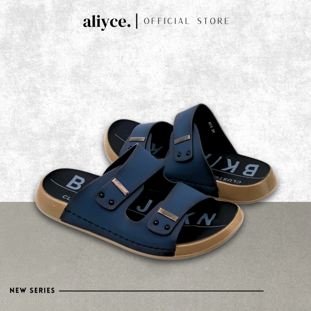 Aliyce - Sandal Slide Pria Dengan Eva Rubber Outsole Sandal Pria Kualitas Premium Import