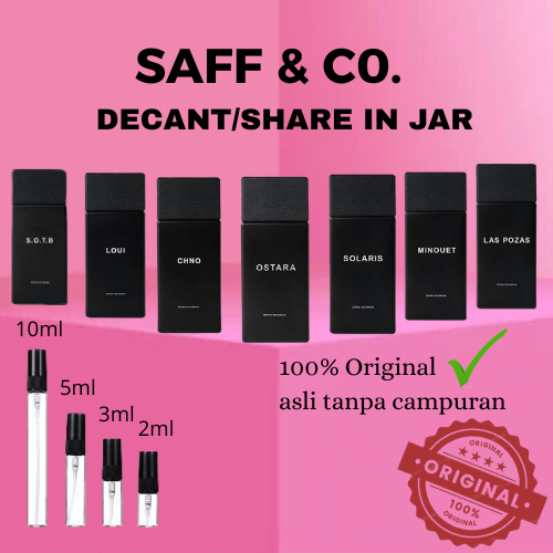 Decent/Share in Jar SAFF & CO. Loui Solaris Ostra 2ml 3ml 5ml 10ml
