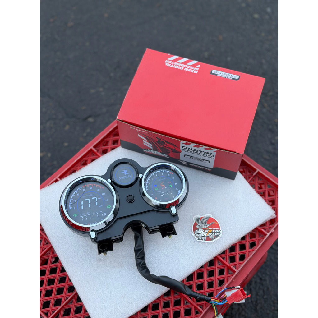 SPEEDOMETER DIGITAL NINJA GEN 2 RIDE IT SOKET PLUS BREKET SPIDOMETER NINJA R SS SPIDO FULL DIGITAL N