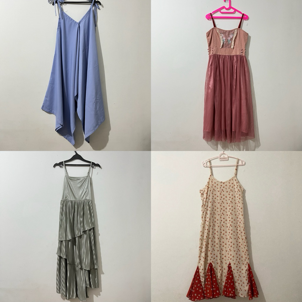 Overall Korean Style Dress Preloved