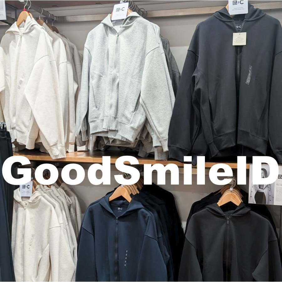SALE  Men Women Jaket Sweat Hoodie Ritsleting Oversized Full Zip Hoodie Oversize Pria UNIQLO C