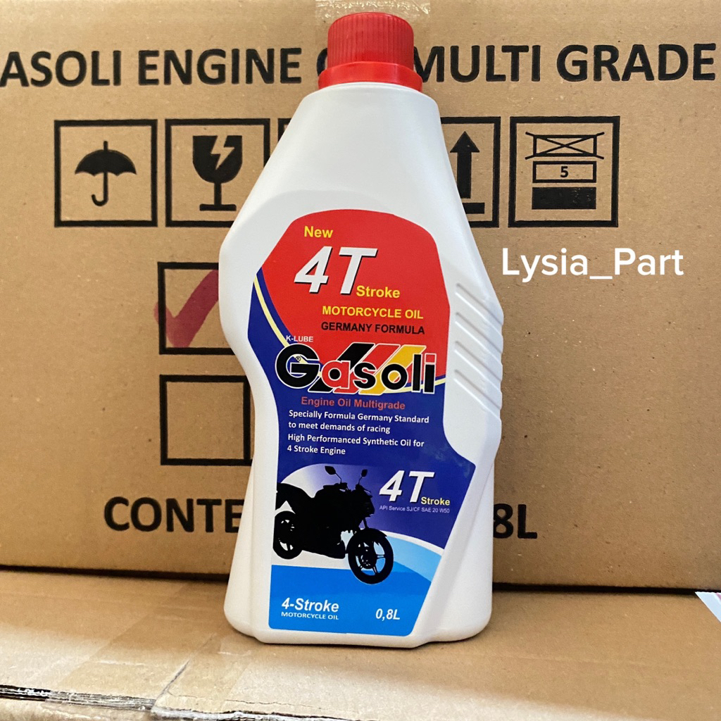 Oli Motor GASOLI 4T 800ml 20W/50 - Perlindungan Optimal, Penghematan Bahan Bakar