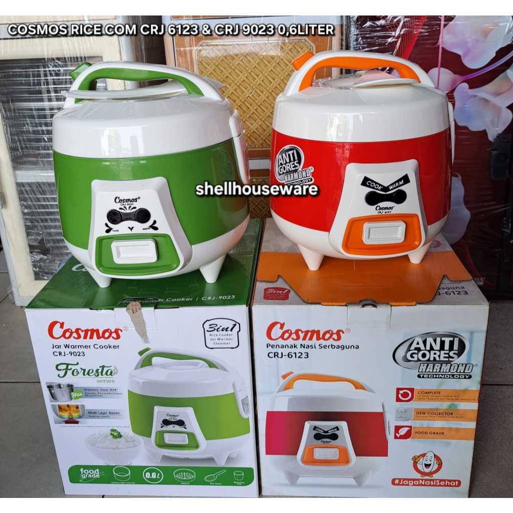 *KHUSUS BATAM* COSMOS RICE COM CRJ 6123 & CRJ 9023 0.6 LITER MAGIC COM COSMOS 0.6 LITER PENANAK NASI