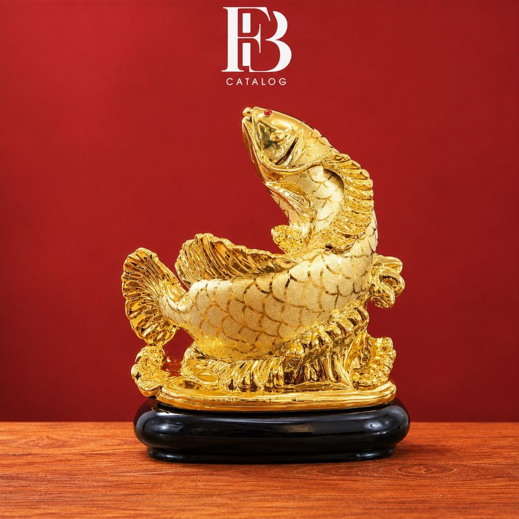 PAJANGAN IKAN ARWANA GOLD IMPORT