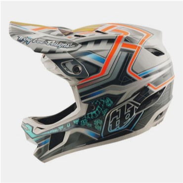 Helm TLD D4 Carbon Lowrider Grey 2025 Helm Sepeda TLD D4 MTB Downhill Lowrider Original