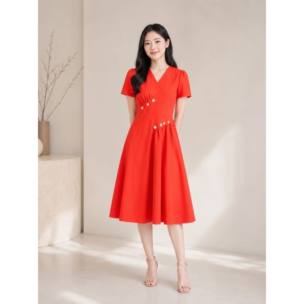 DRESS KATUN IMPORT SUMIRE 183549