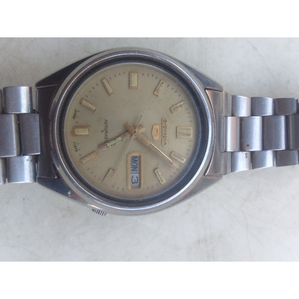 jam tangan saiko5 automatic hidup original 7009