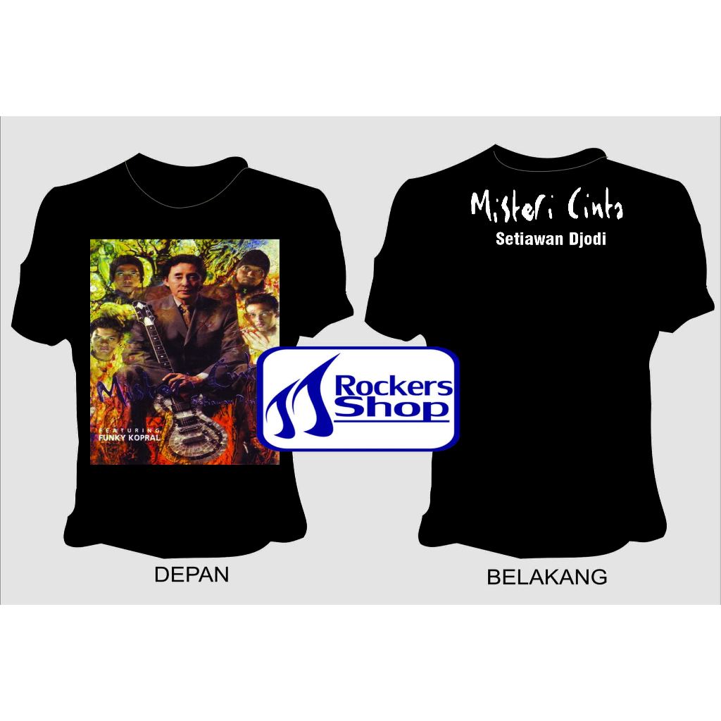 KAOS SETIAWAN DJODI ALBUM MISTERI CINTA GITARIS ROCK LAWAS LEGENDA