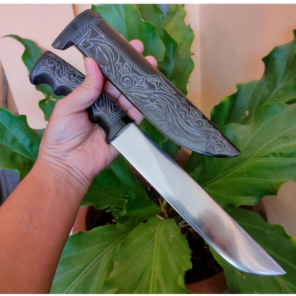 Willys 21.5 cm Handmade kitchen knife, Pisau dapur full tanduk super tajam dengan material baja per 