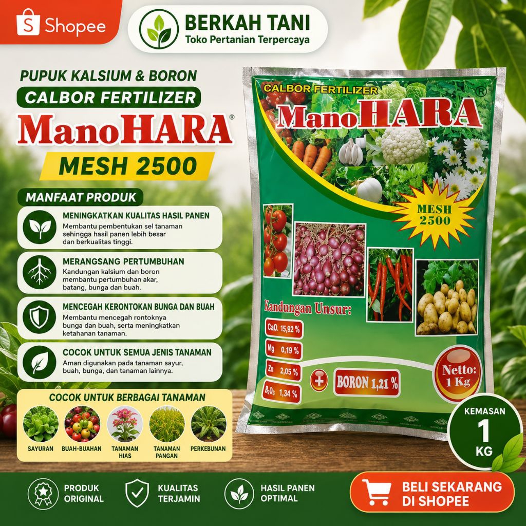 Pupuk Manohara  Kemasan Pabrik 1kg / Pupuk Manohara Kalsium Boron