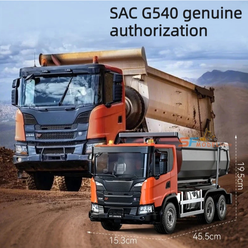 RC truck  E593 Scania G540 metal dump