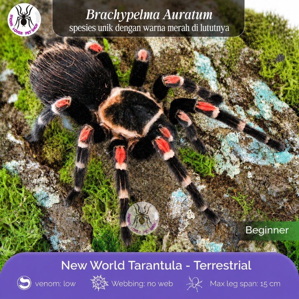 TARANTULA BRACHYPELMA AURATUM - JUVI