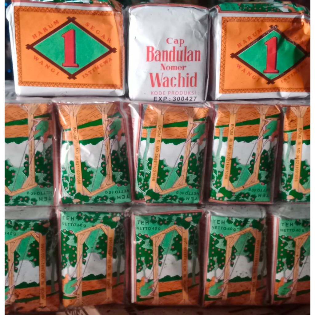 Teh Cap Bandulan 40gr Bubuk Daun Teh Hijau 10 pcs