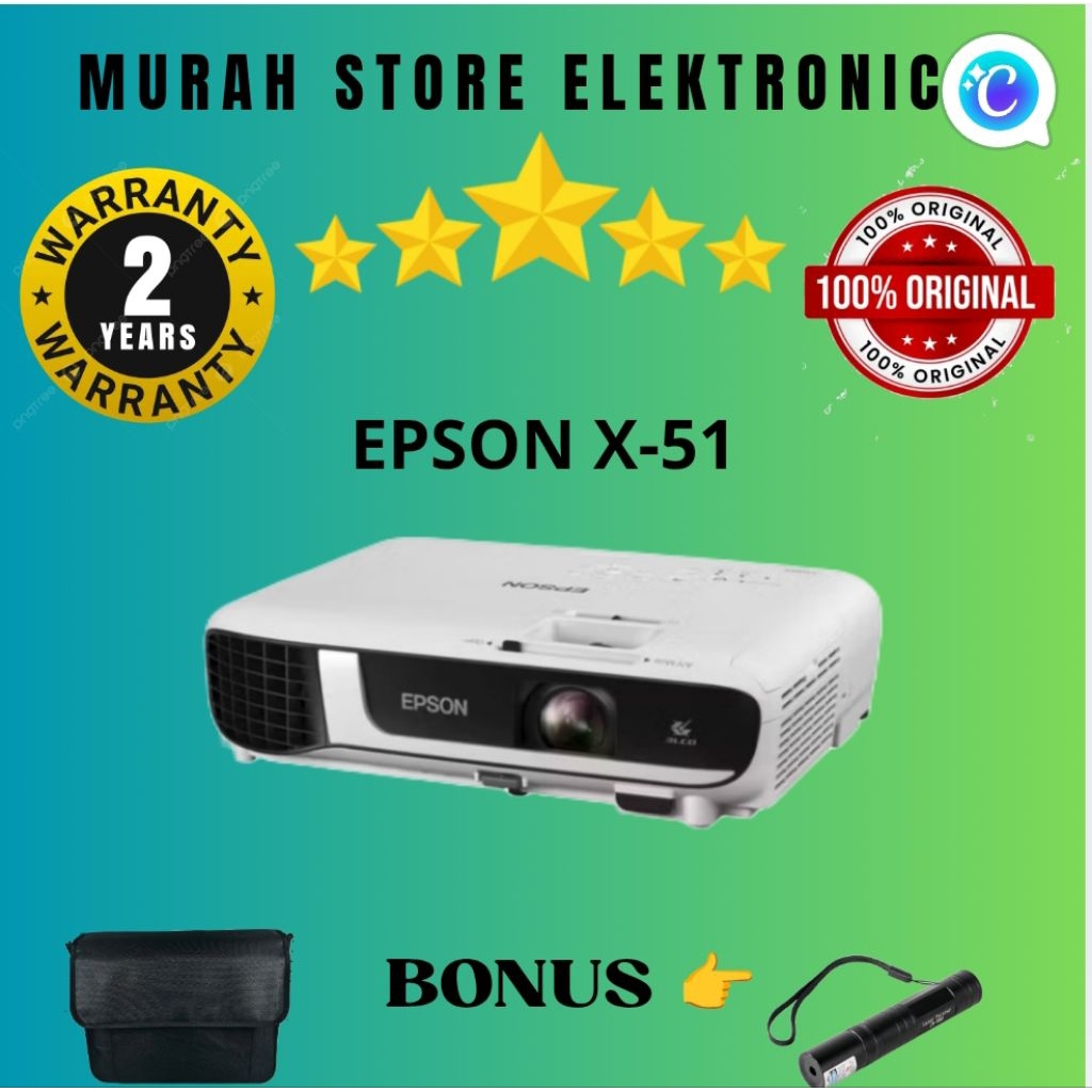 proyektor Epson EB-X51 xga 3800 Ansi lumens