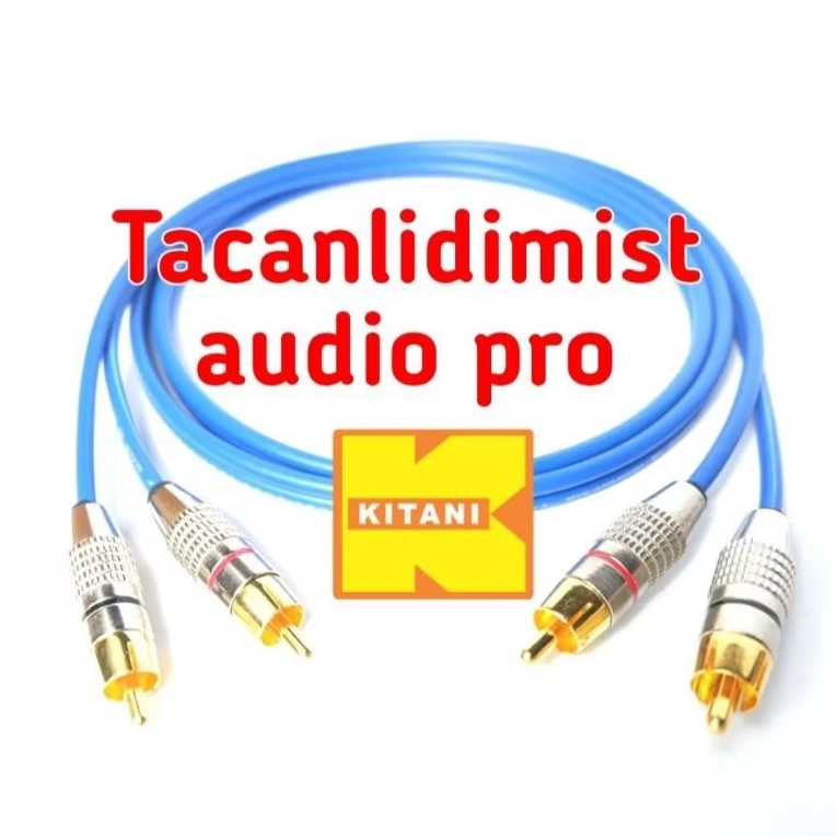 Kabel Rca 3.5mm Jack 2 Rca 3.5mm To 2 Rca 3.5mm Kabel kitani tembaga original kualitas tinggi