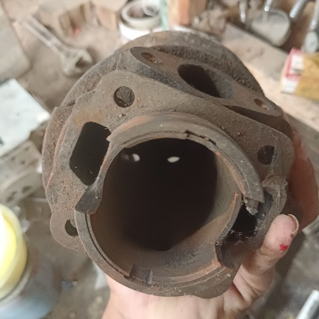 cylinder blok vespa pts 100cc