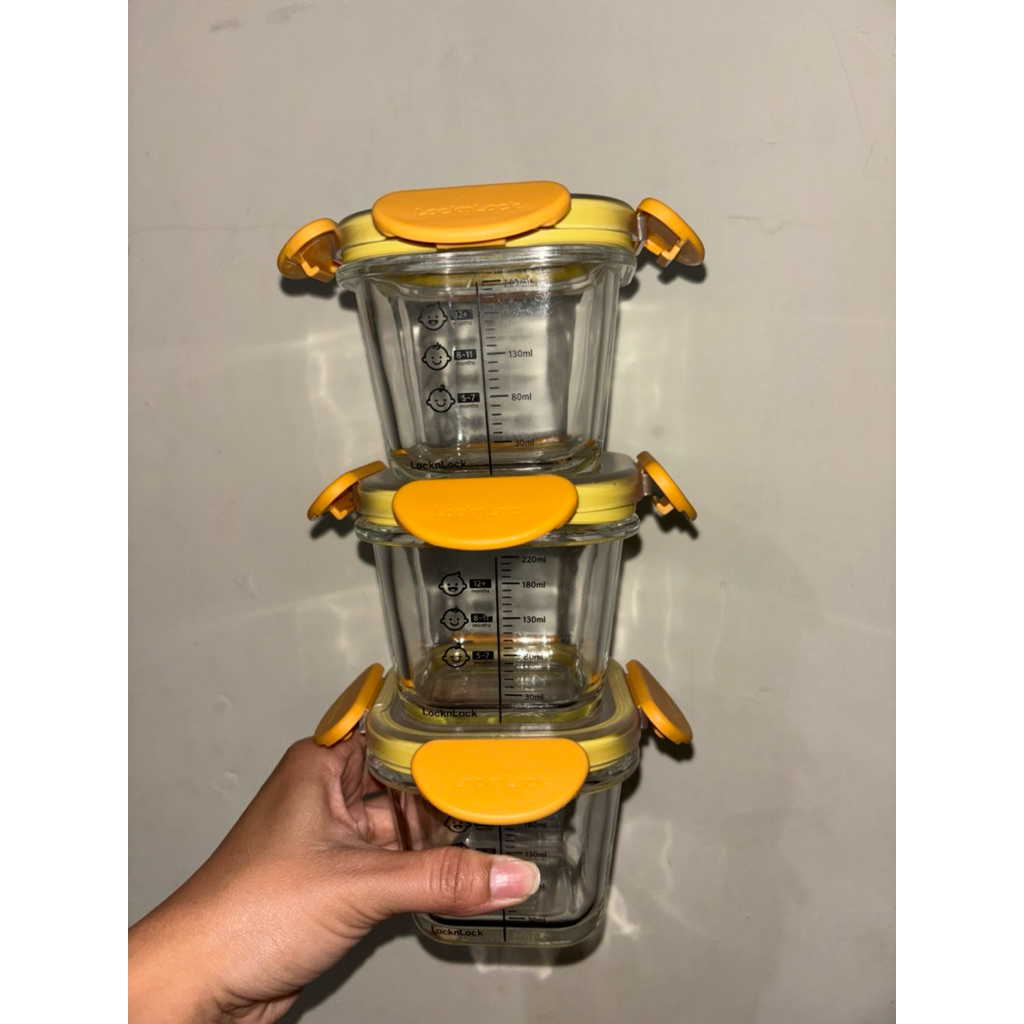 LocknLock 3 Pcs food container - Preloved