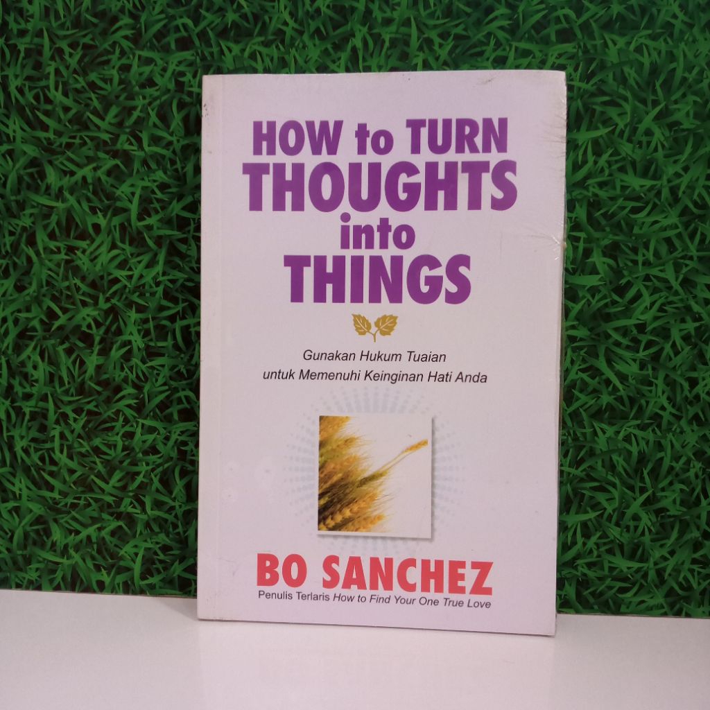 Buku How to Turn Thoughts into Things  Bo Sanchez Terjemahan IndonesiaBuku spiritual