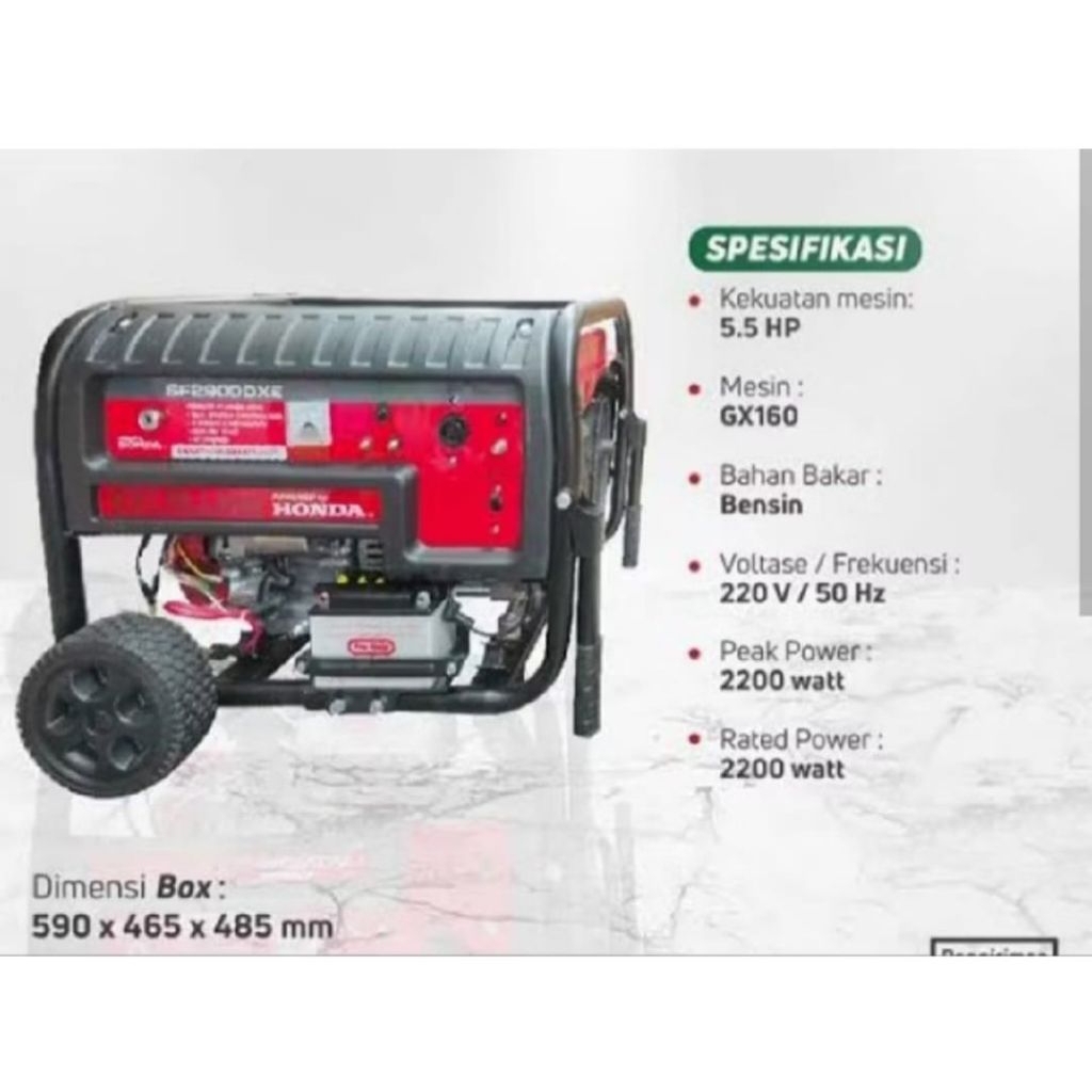 Genset HONDA STARKE 6800HE(stater) Generator HONDA