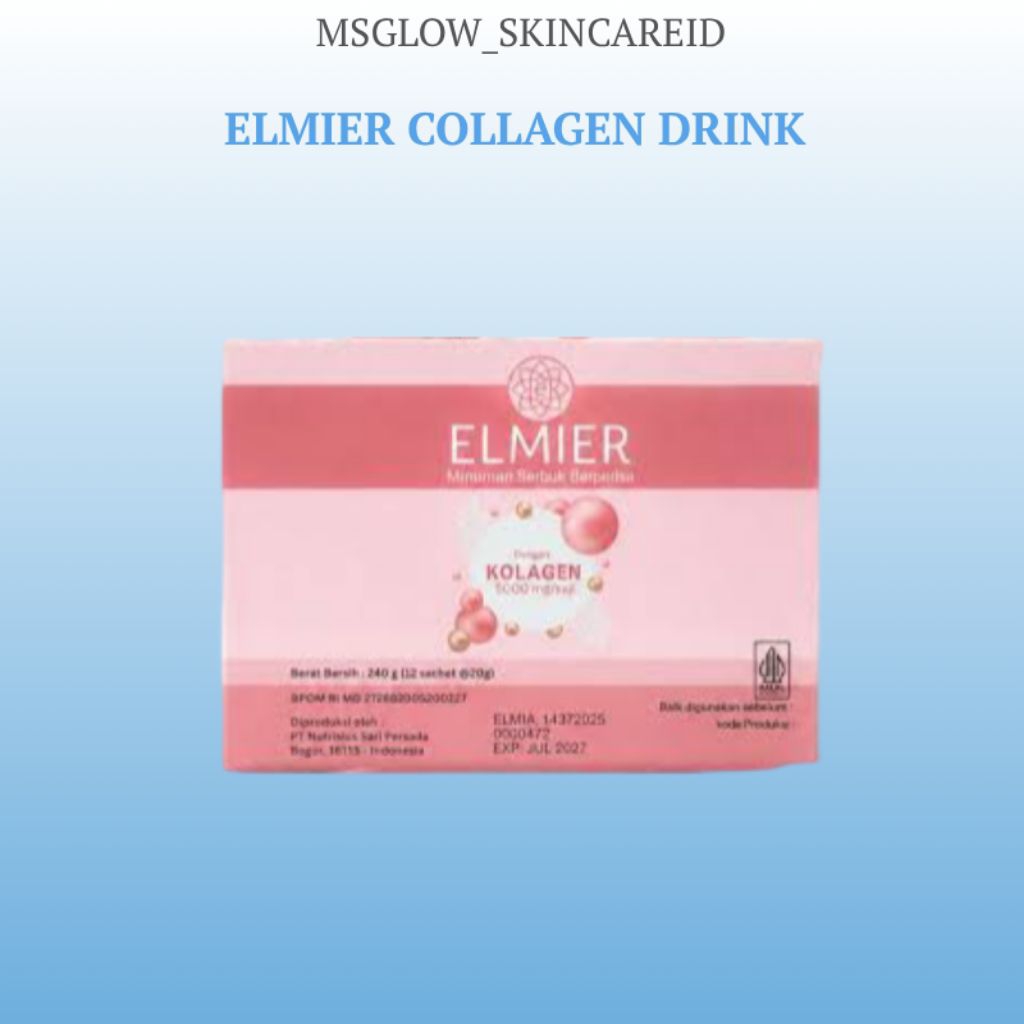 ELMIER COLLAGEN DRINK ISI 12 SACHET ORIGINAL