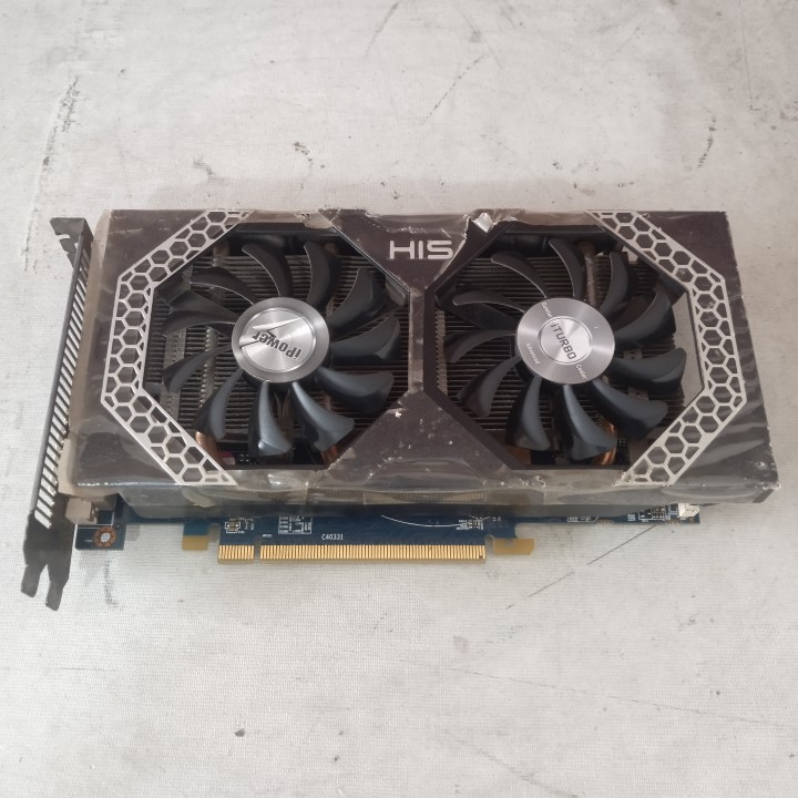 VGA Card HIS AMD ATI Radeon R9 270 2GB GDDR5 256-Bit Dual Fan 6 Pin Power HDMI DVI Gaming Editing Se