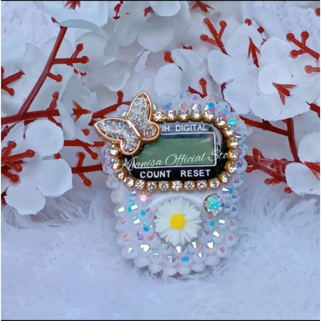 tasbih digital swarovvsky Tasbih digital "kupu kupu Daisy" Tasbih cantik premium/tasbih lucu keki...