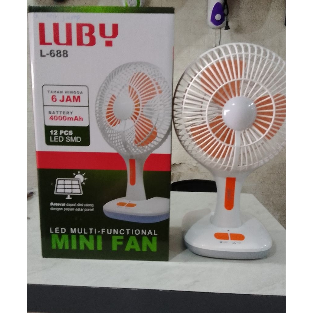 Kipas Lampu Emergency Luby L-688