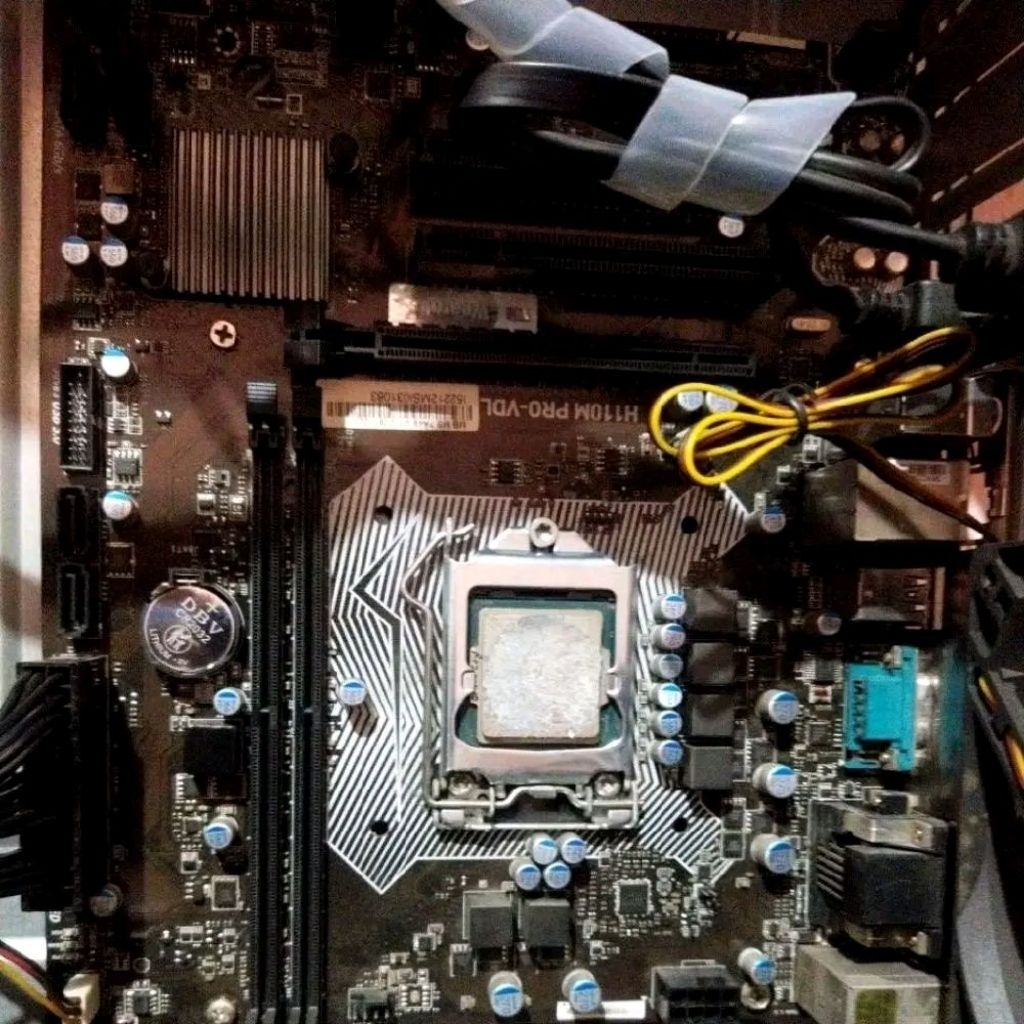 MSI Wearnes H110M PRO VDL Motherboard + i3 7100 dan CPU Cooler UFO Rgb