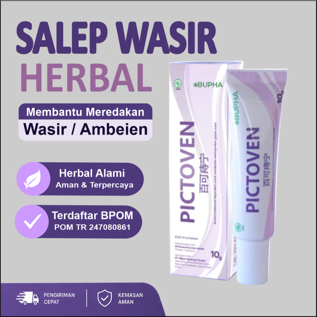 SALEP WASIR PICTOVEN ORIGINAL BPOM 10G