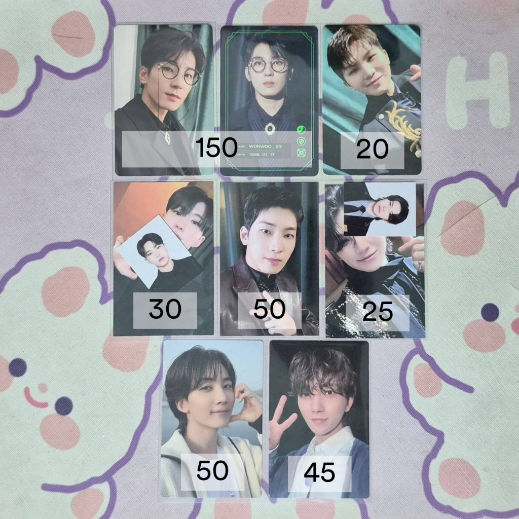 SEVENTEEN 7TH GAMEBOI 8TH MOONRISE HOTEL 9TH BONGBONGEE MEMBERSHIP PC JEONGHAN JOSHUA HOSHI WONWOO W