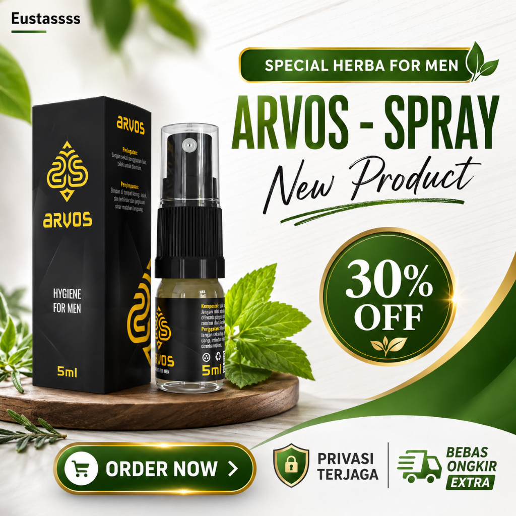ARVOS SPRAY MINYAK PIJAT AROMA WANGI ORIGINAL BPOM - BISA COD