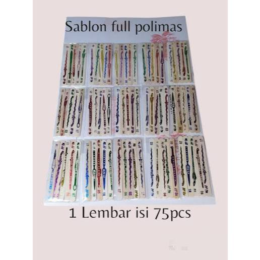mainan stik sablon polimaster/ metalik untuk mainan keprok , mainan stik upin ipin
