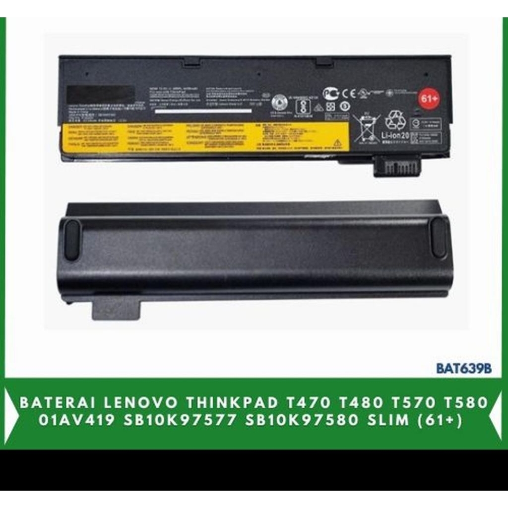 Baterai Lenovo Thinkpad T470/T480 Tebal