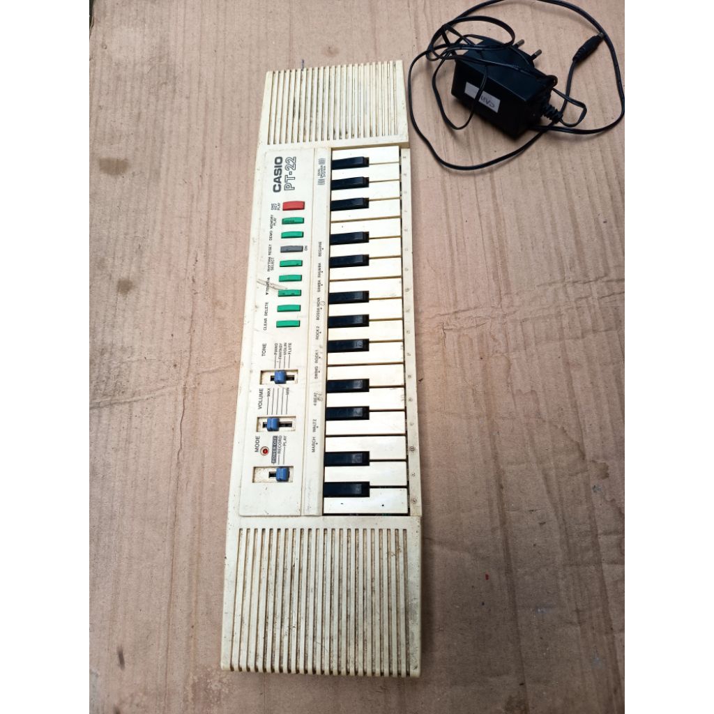 alat musik piano keyboard casio mini PT22, bekas normal sangat