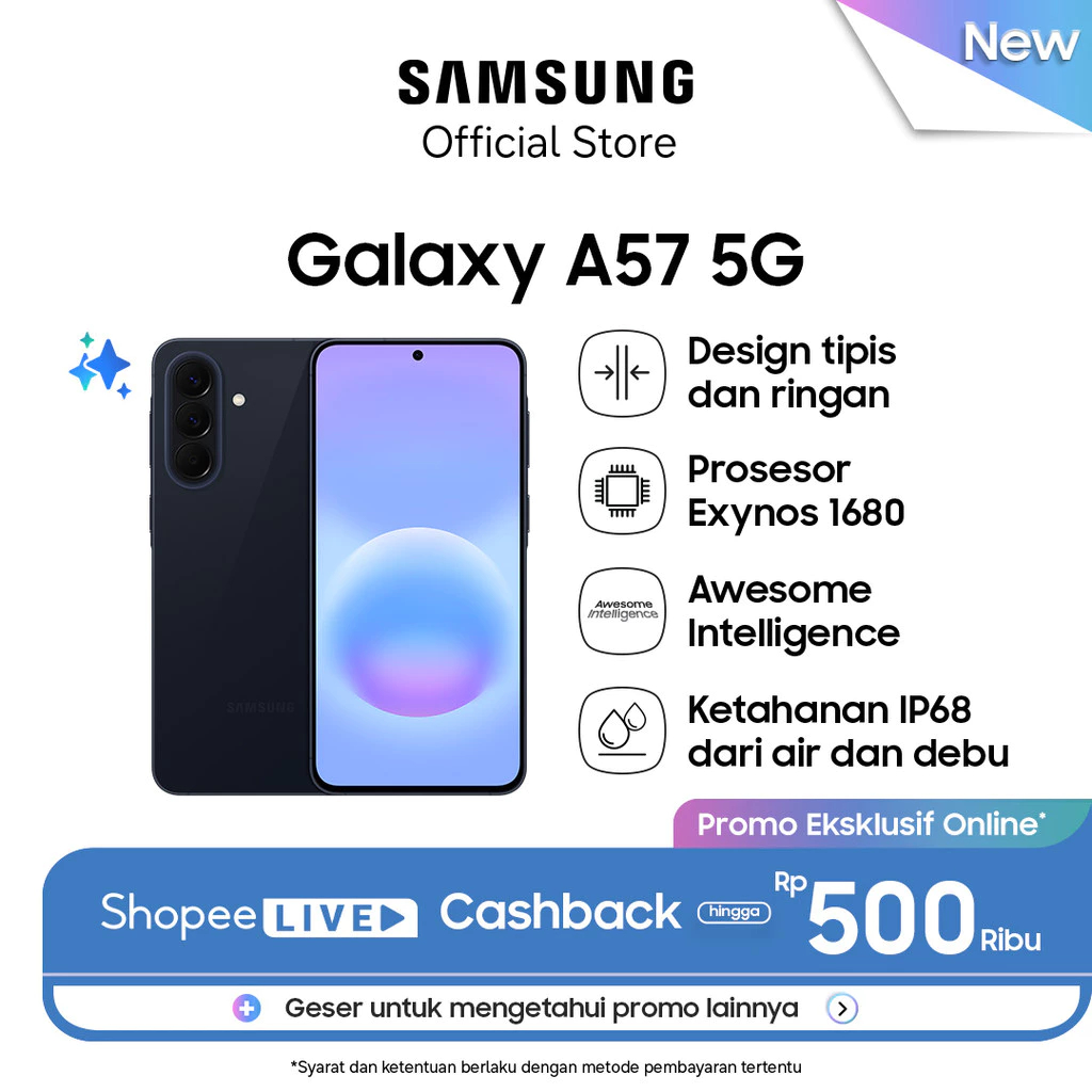 Samsung Galaxy A57 5G  | Hp AI | IP68 | 5000 mAh