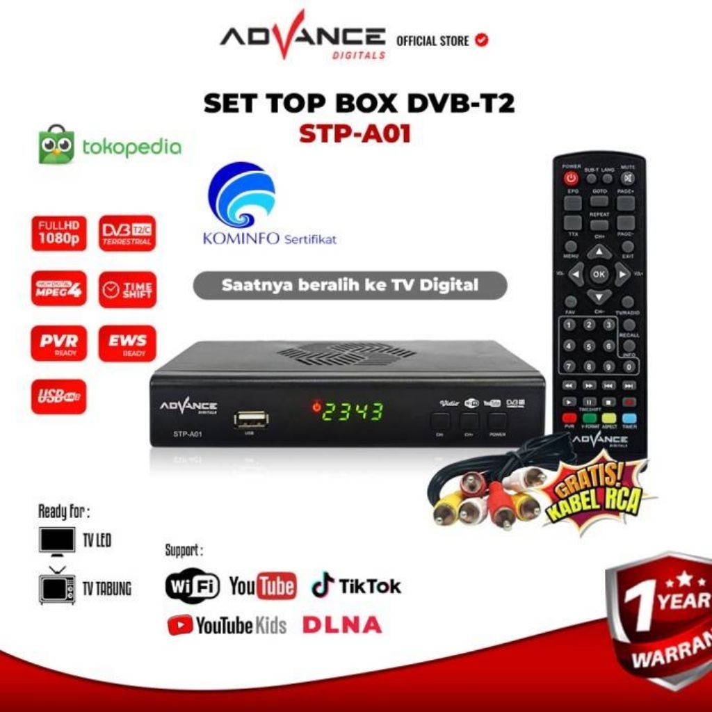 Promo Set Top Box Advance | STB Advance | STB Murah | Set Top Box Murah Meriah | STP AO-01