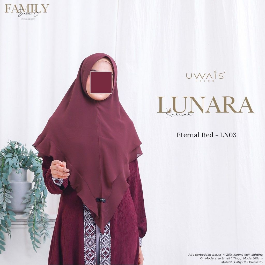Lunara Khimar - Lunara Khimar mom dan kids - By Uwais//
