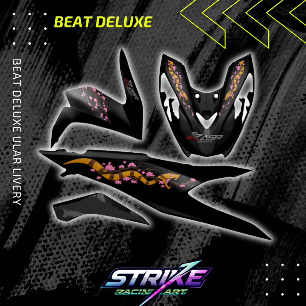 STRIPING TRANSPARAN HONDA BEAT DELUXE ULAR LIVERY MOSTWANTED